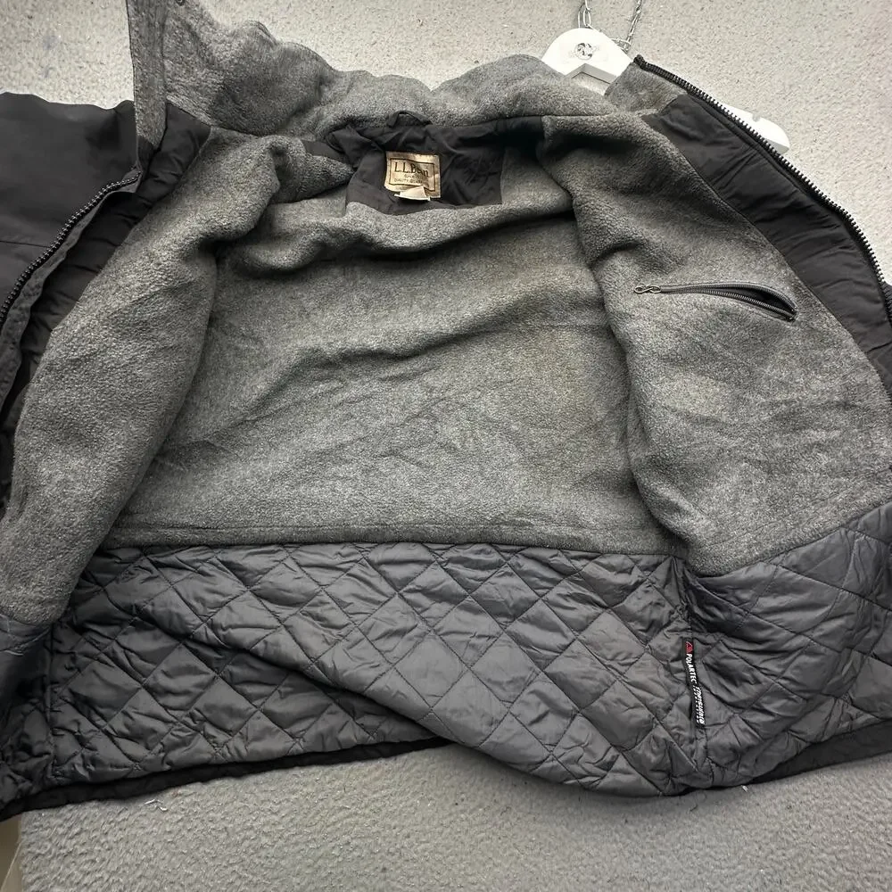 LL Bean Mountain Classic Water-Resist Men Large Jacket 0 UU64 PATCHED HOLE